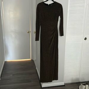 Vintage metallic Lauren Ralph Lauren evening gown
